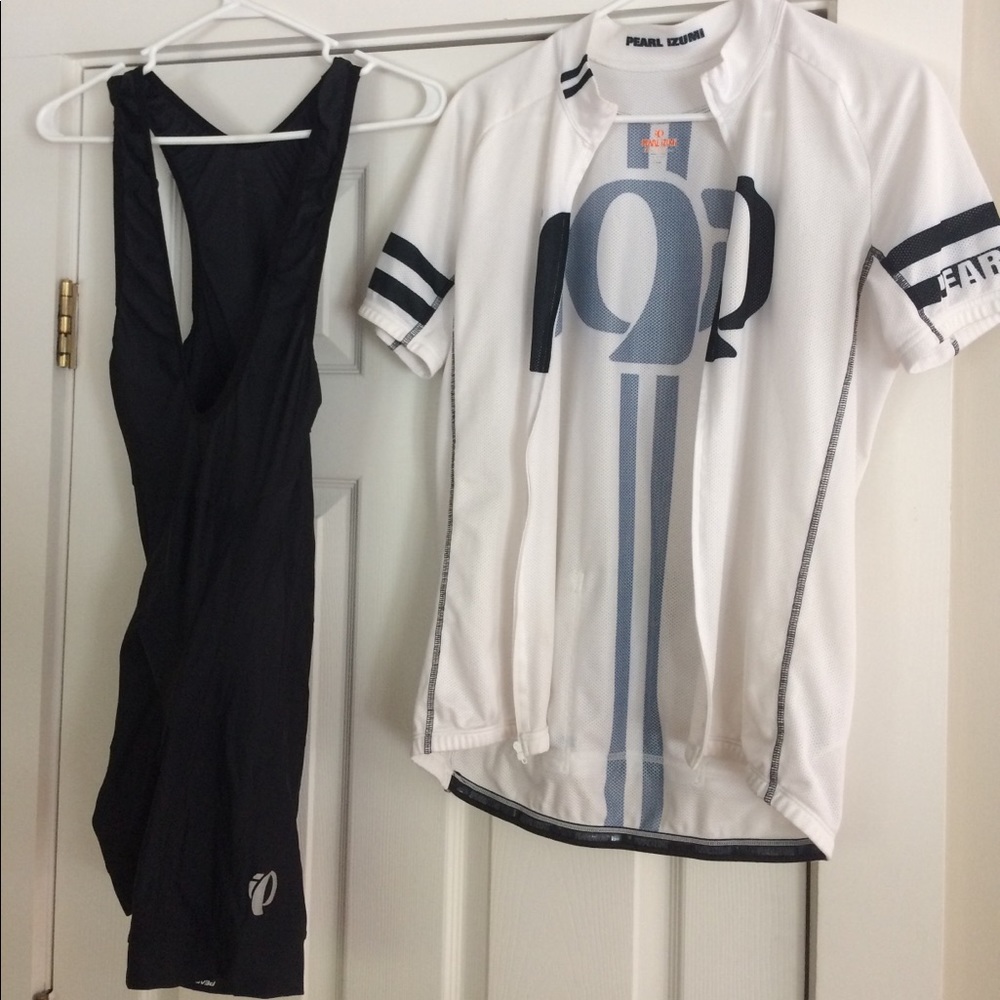 Pearl Izumi men’s cycling bib short and jersey L